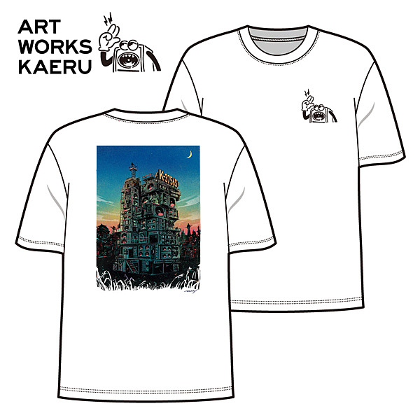 ART WORKS KAERU " Rock the city twilight " T-shirts